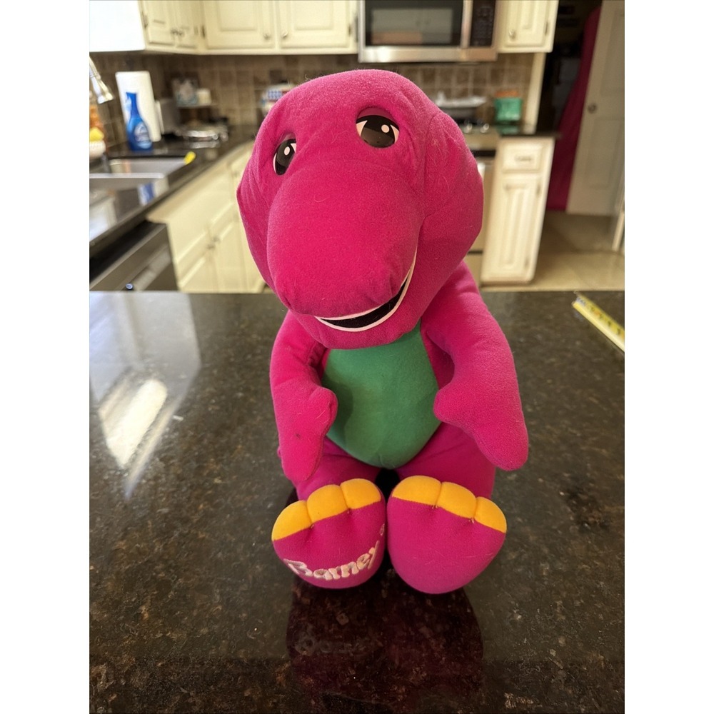 Vintage Barney Playskool Talking 18" Plush Toy Dinosaur 71245 Not Tested 90s Y2K